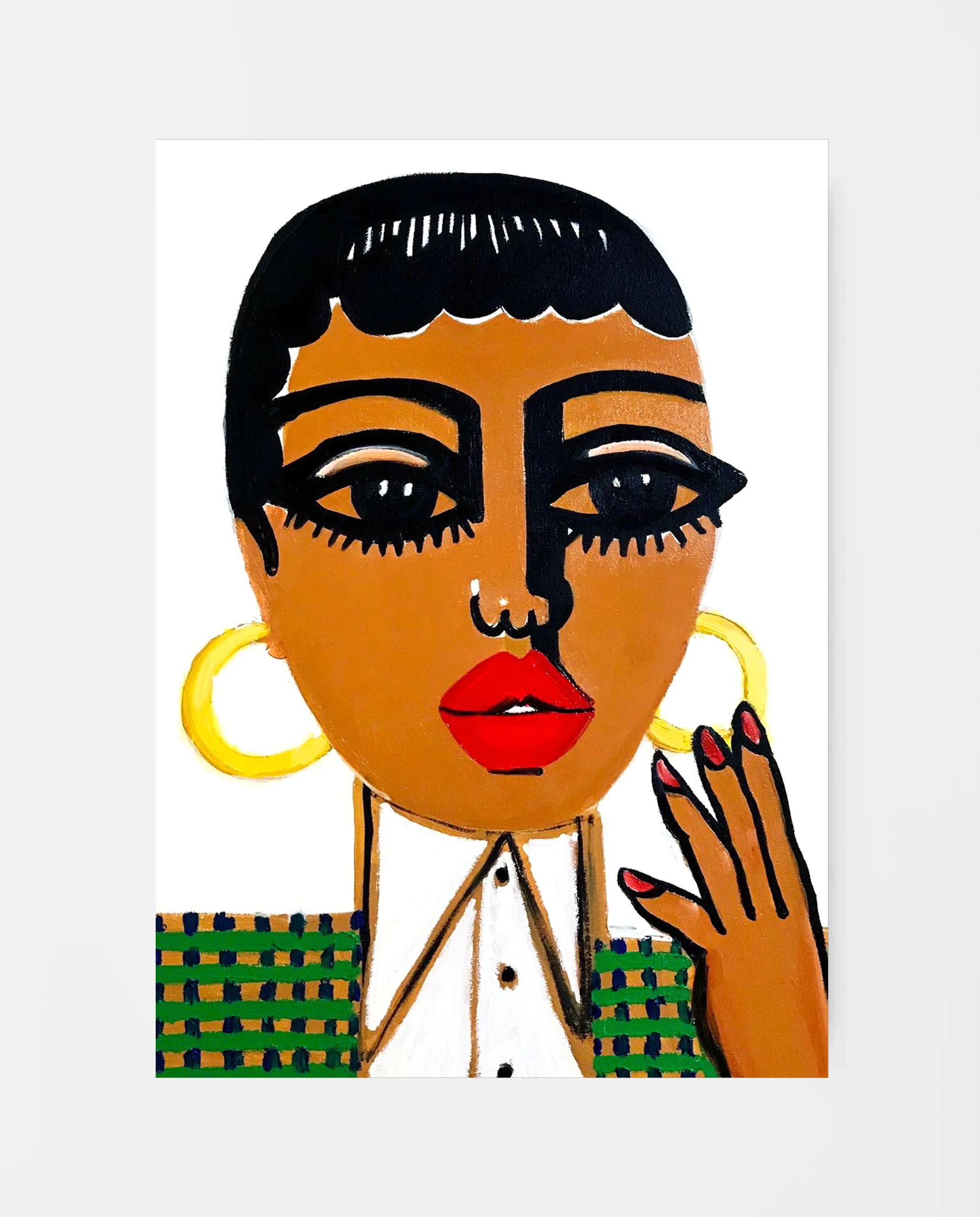 Gold Hoops print